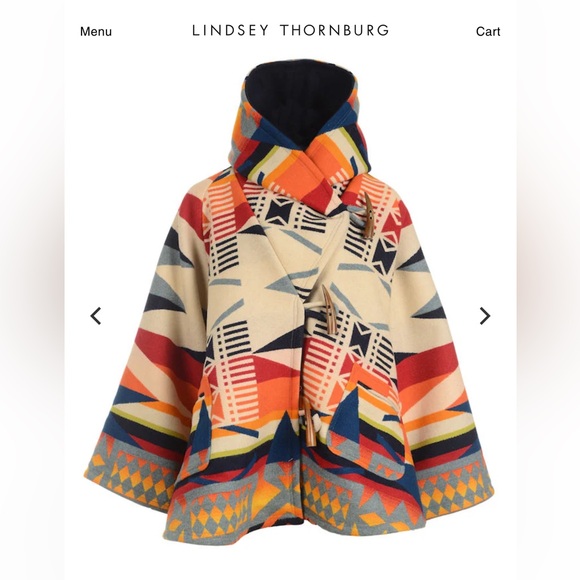 Lindsey Thornburg Pendleton Cloak - Fire Legend Pattern - Picture 2 of 8